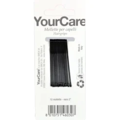 YOURCARE 2" BLISTER 12 MOLLETTE PER CAPELLI COLORE NERO