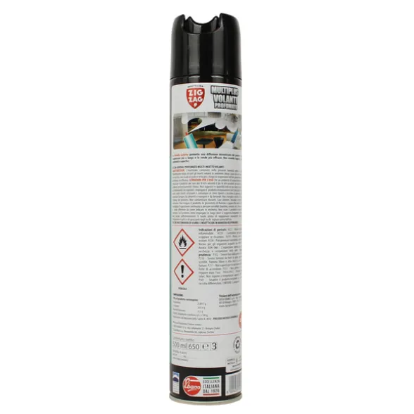 ZIG ZAG INSETTICIDA DRY MOSCHE E ZANZARE EUCALIPTO E MENTOLO 500 ML